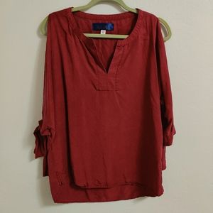 Dark Red Long Sleeve by Blue Rain